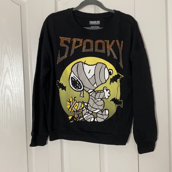 Juniors Spooky Snoopy Halloween Sweatshirt - Picture 2 of 4